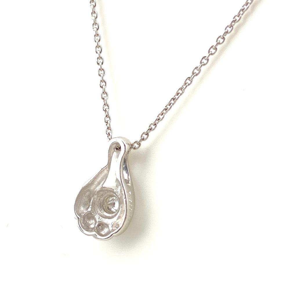 メレダイヤ デザインネックレス プラチナ ペンダント ネックレス Pt900 Pt850 ダイヤモンド レディース 【中古】nbjwl