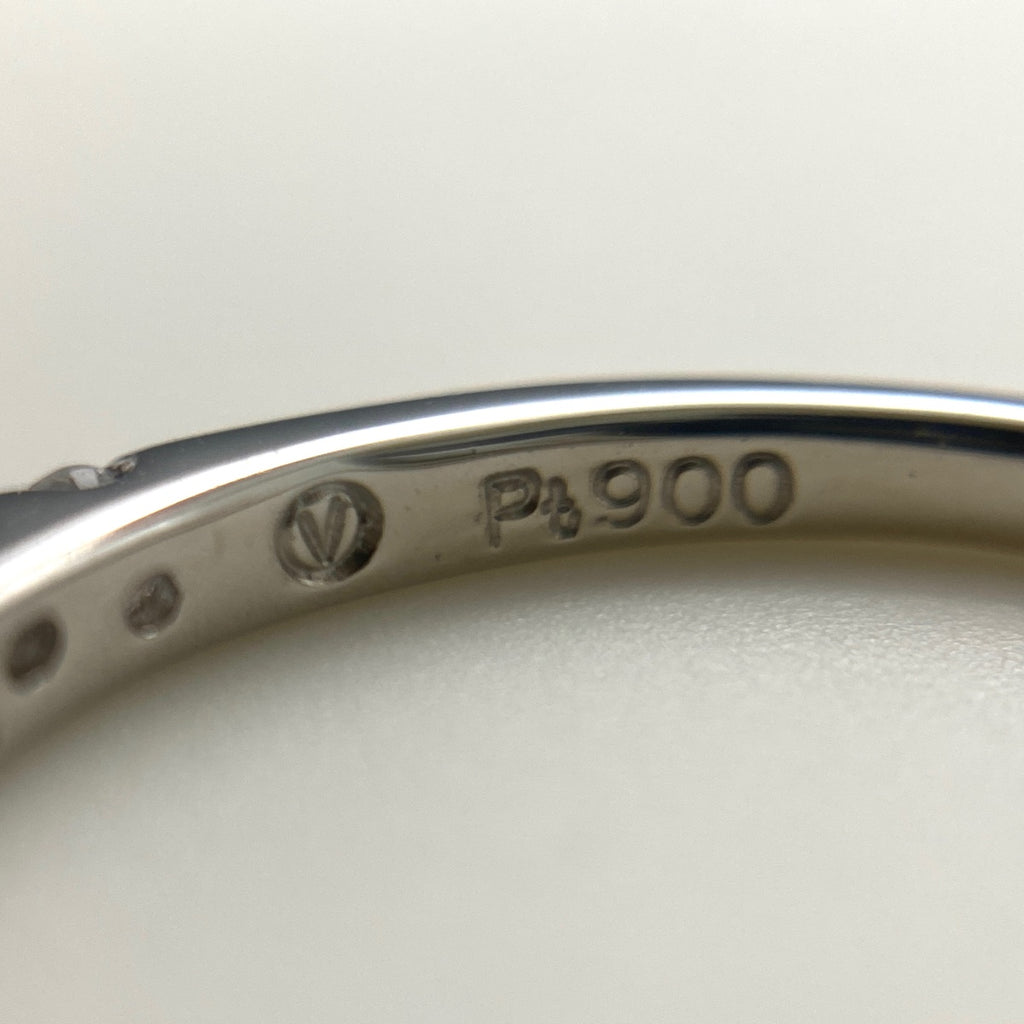 ヴァンドーム青山 メレダイヤ デザインリング プラチナ 指輪 リング 10号 Pt900 ダイヤモンド レディース 【中古】brjwl