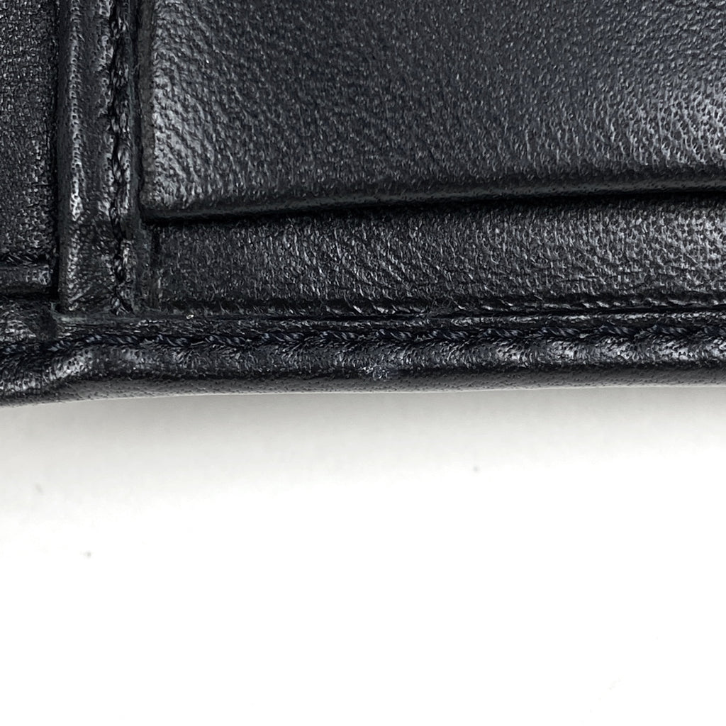 カルティエ トリニティ 三つ折り 財布 札入れ 小銭入れ 三つ折り財布 レザー ブラック レディース 【中古】brbag