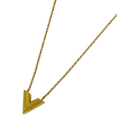 ルイ・ヴィトン エセンシャル V ネックレス ロゴ ネックレス GP ゴールド レディース 【中古】bracc