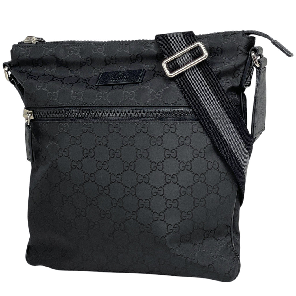 グッチ GG柄 ショルダーバッグ GGナイロン ショルダーバッグ ナイロン ブラック 509639 レディース 【中古】brbag