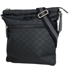 グッチ GG柄 ショルダーバッグ GGナイロン ショルダーバッグ ナイロン ブラック 509639 レディース 【中古】brbag