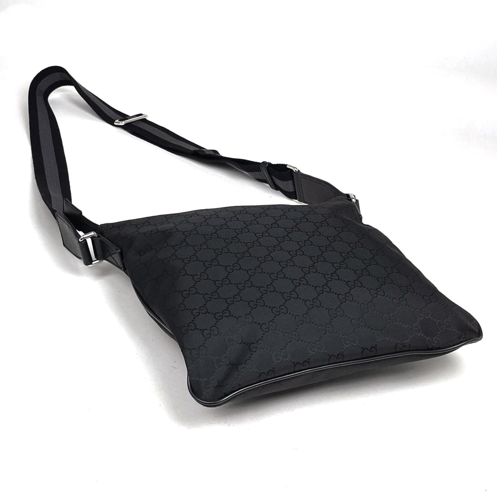 グッチ GG柄 ショルダーバッグ GGナイロン ショルダーバッグ ナイロン ブラック 509639 レディース 【中古】brbag