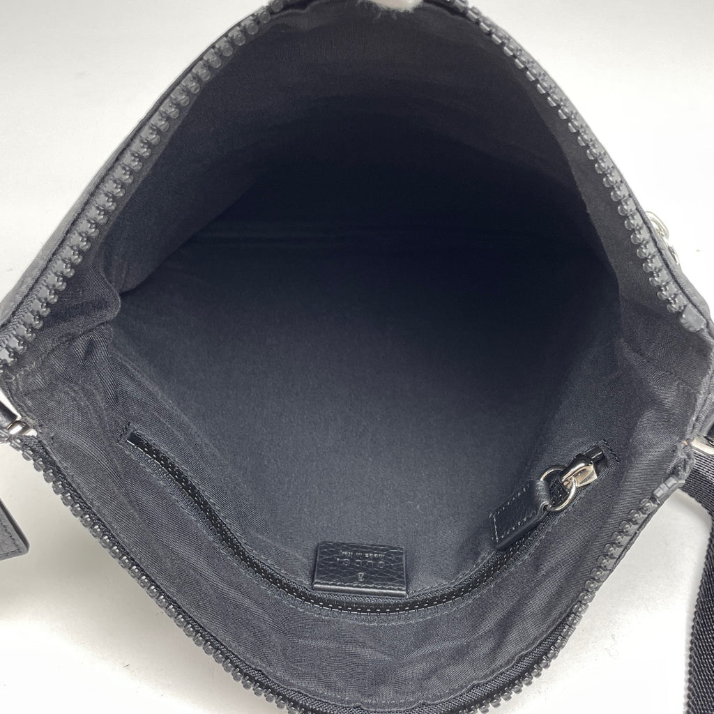 グッチ GG柄 ショルダーバッグ GGナイロン ショルダーバッグ ナイロン ブラック 509639 レディース 【中古】brbag