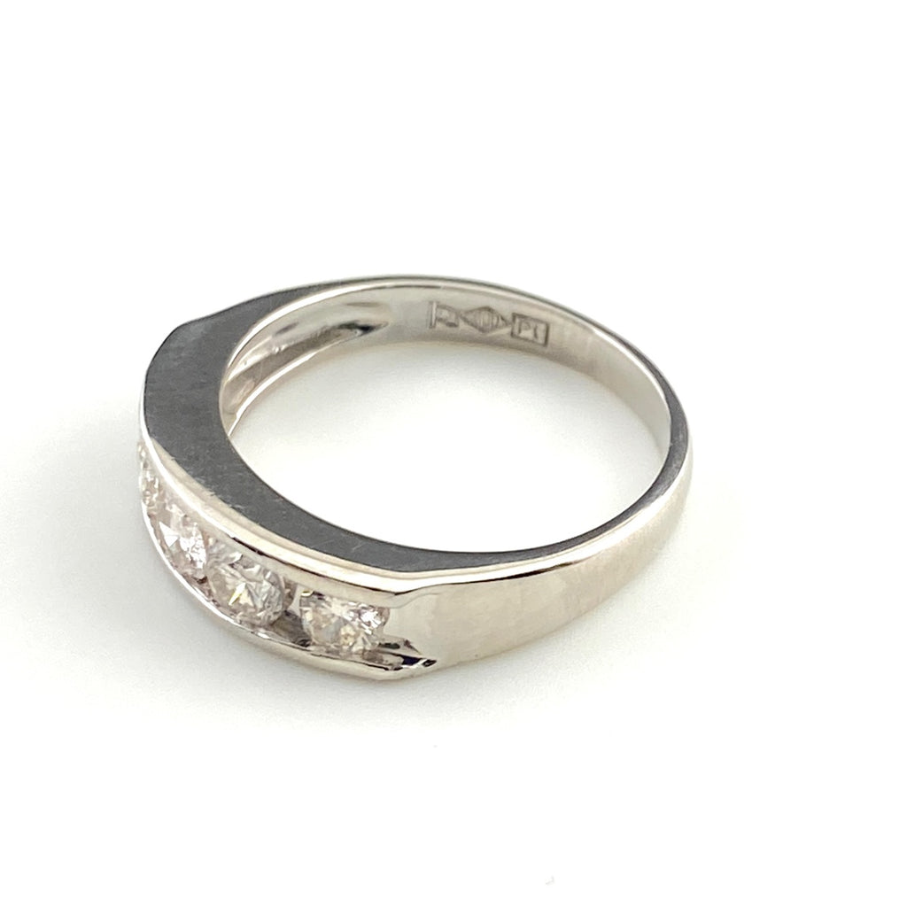 メレダイヤ デザインリング プラチナ 指輪 リング 10.5号 Pt900 ダイヤモンド レディース 【中古】nbjwl