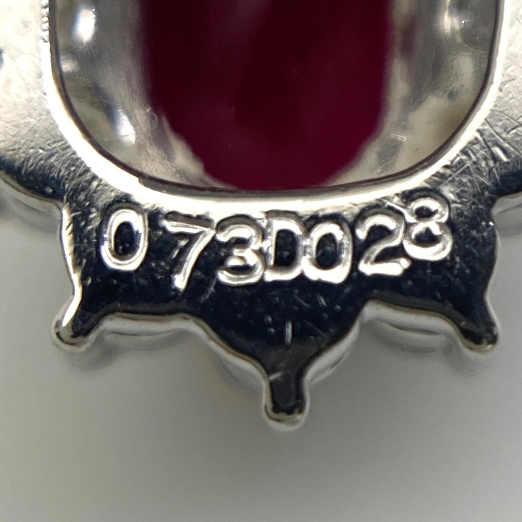 ルビー デザインネックレス プラチナ ペンダント メレダイヤ ダイヤモンド ネックレス Pt900 Pt850 ルビー レディース 【中古】nbjwl