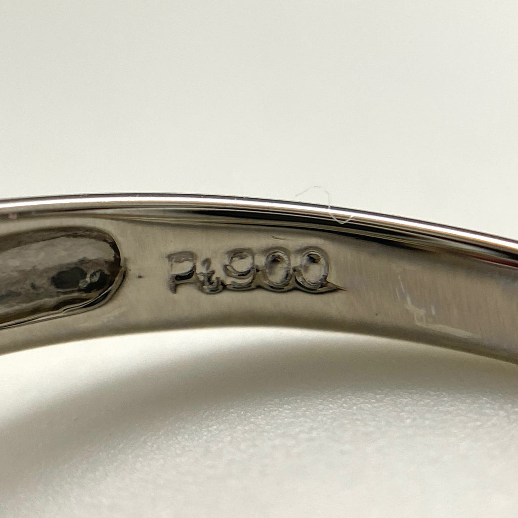 ルビー デザインリング プラチナ 指輪 メレダイヤ リング 11.5号 Pt900 ルビー ダイヤモンド レディース 【中古】nbjwl