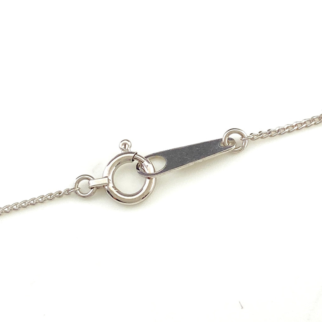 サファイア デザインネックレス プラチナ メレダイヤ ペンダント ネックレス Pt900 Pt850 サファイア レディース 【中古】nbjwl