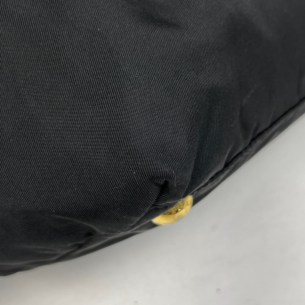 プラダ ロゴ ハンドバッグ トートバッグ リボン ハンドバッグ ナイロン ネロ(ブラック) レディース 【中古】brbag