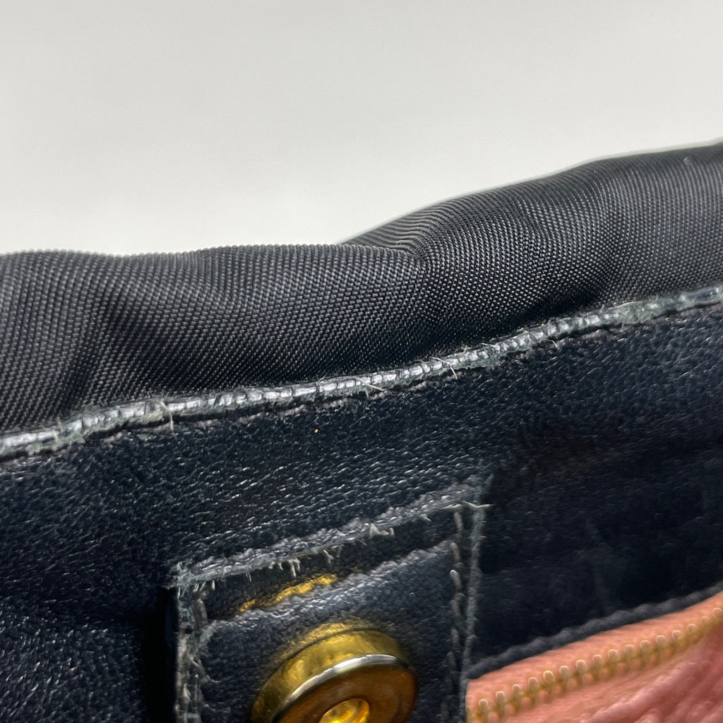 プラダ ロゴ ハンドバッグ トートバッグ リボン ハンドバッグ ナイロン ネロ(ブラック) レディース 【中古】brbag