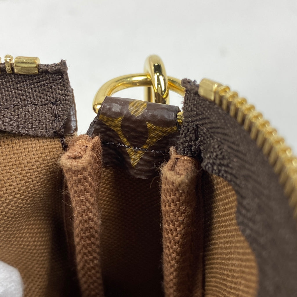 ルイ・ヴィトン ミニ ポシェット アクセソワール 2WAY ショルダーバッグ アクセサリーポーチ モノグラム ブラウン M82510 レディース 【中古】brbag