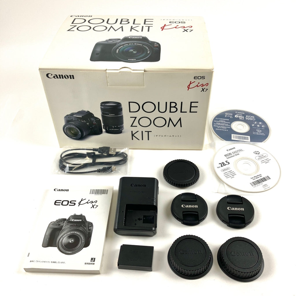 キヤノン Canon EOS Kiss X7 ダブルズームキット デジタル 一眼レフカメラ 【中古】cambb