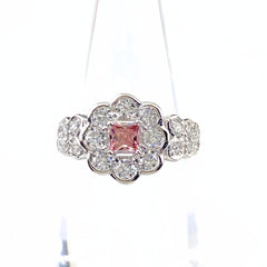 ダイヤモンド デザインリング プラチナ 指輪 メレダイヤ リング 9号 Pt900 ダイヤモンド レディース 【中古】nbjwl