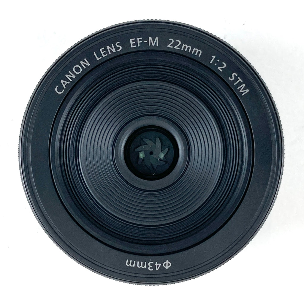 キヤノン Canon EF-M 22mm F2 STM ブラック 一眼カメラ用レンズ（オートフォーカス） 【中古】cambb