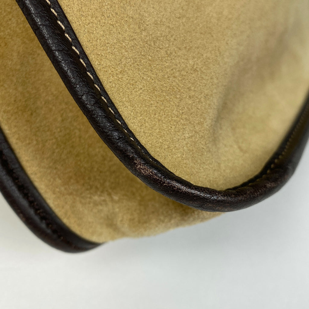 ロエベ アナグラム ハンドバッグ  スエード ブラウン レディース 【中古】brbag