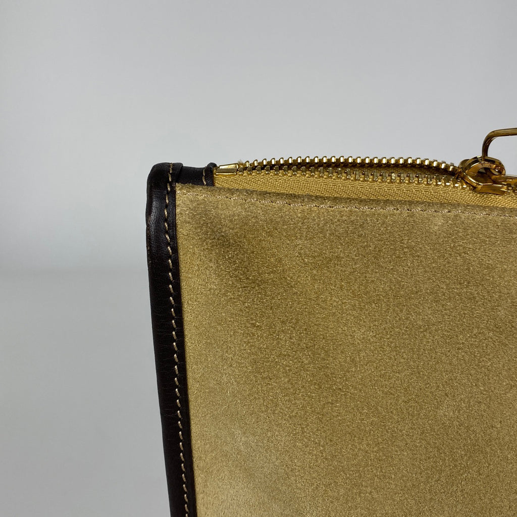 ロエベ アナグラム ハンドバッグ  スエード ブラウン レディース 【中古】brbag