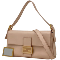フェンディ ズッカロゴ マンマバゲット 2WAY ショルダーバッグ ハンドバッグ レザー ピンク 8BR600 レディース 【中古】brbag