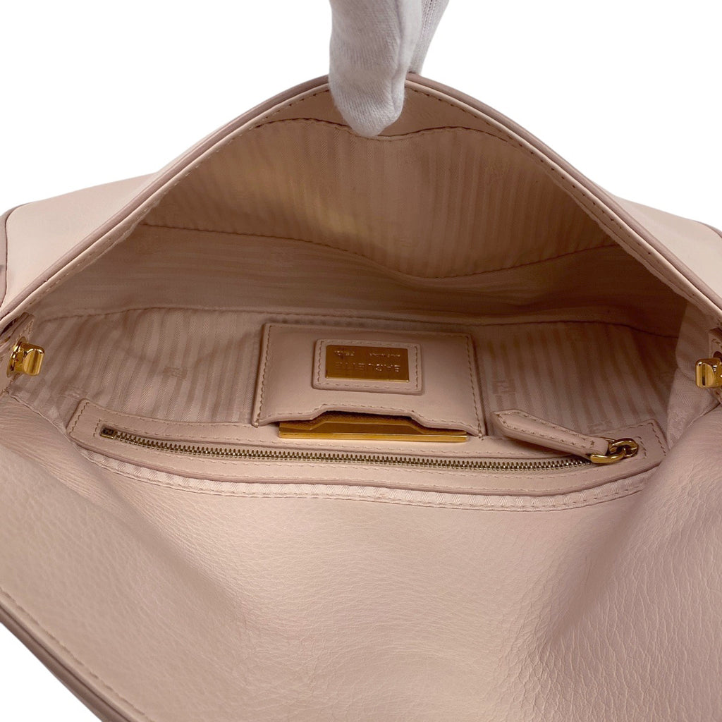 フェンディ ズッカロゴ マンマバゲット 2WAY ショルダーバッグ ハンドバッグ レザー ピンク 8BR600 レディース 【中古】brbag
