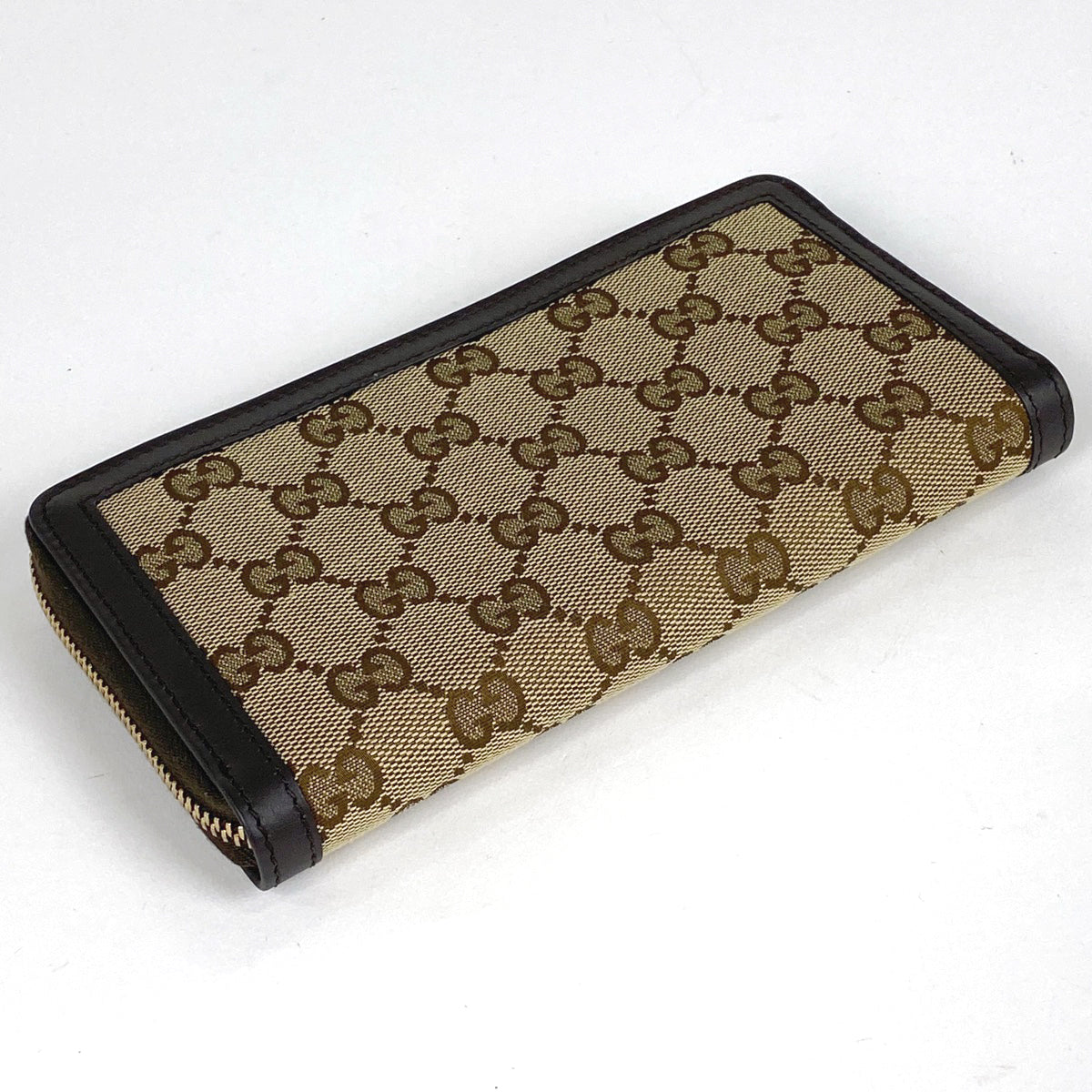 希少品 GUCCI ペットボトルカバー GG柄 レザー キャンバス ベージュ ウェブ ストライプ付き オリジナルGGキャンバス ベースボール