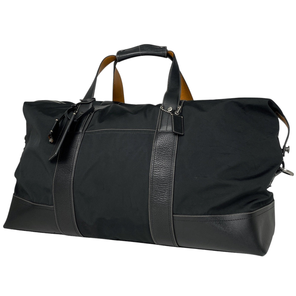 未使用級 コーチ ワンショルダーバッグ ストローバッグ ブラック COACH コーチ ショルダーバッグ レディース 縦型 レザー 2way