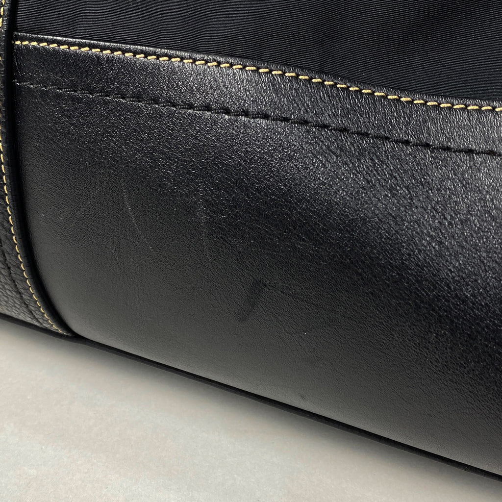 コーチ ロゴ ボストンバッグ 2WAY ショルダーバッグ ボストンバッグ ナイロン ブラック F05020 レディース 【中古】brbag