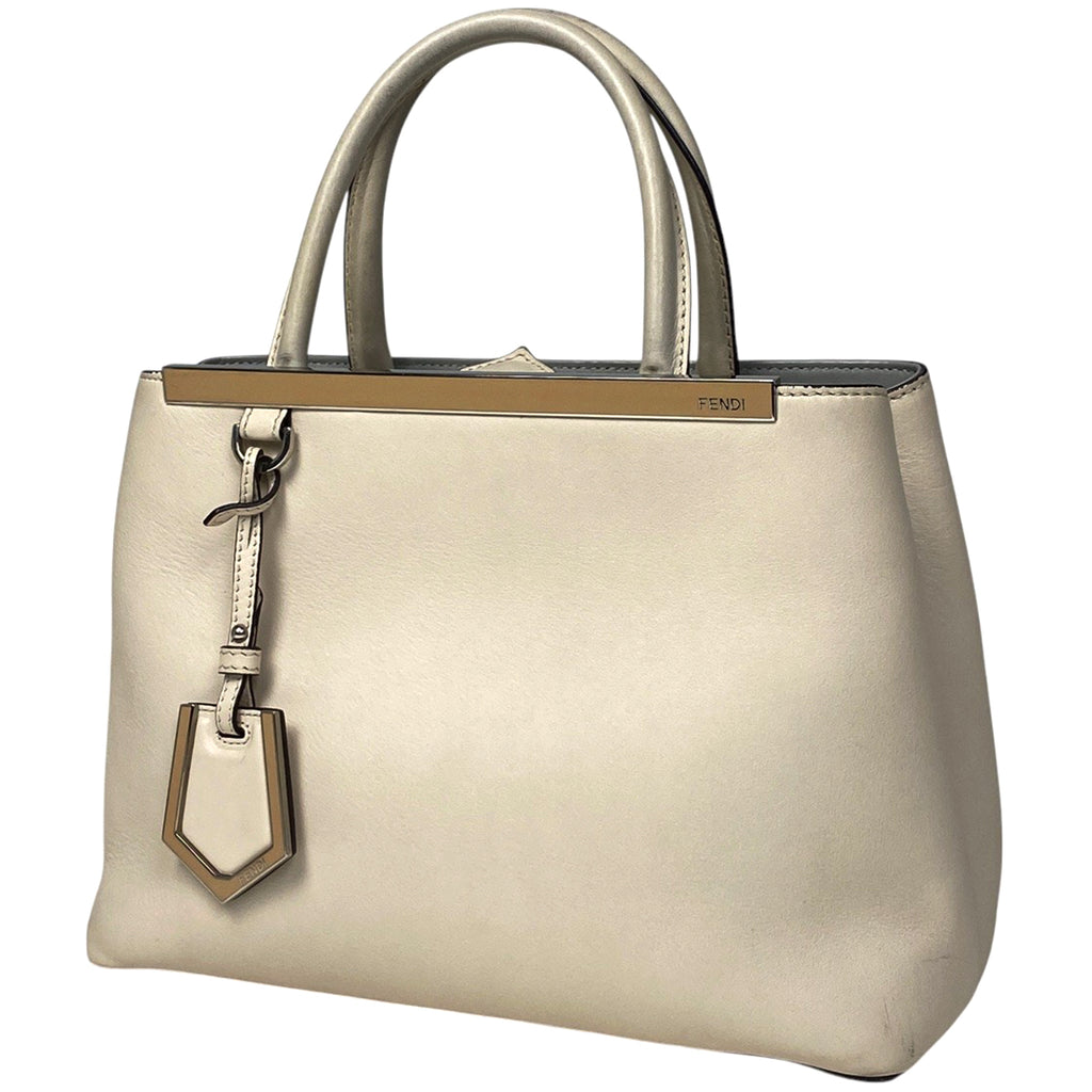 フェンディ プチトゥージュール 2WAY ショルダーバッグ ハンドバッグ レザー ホワイト 8BH253 レディース 【中古】brbag