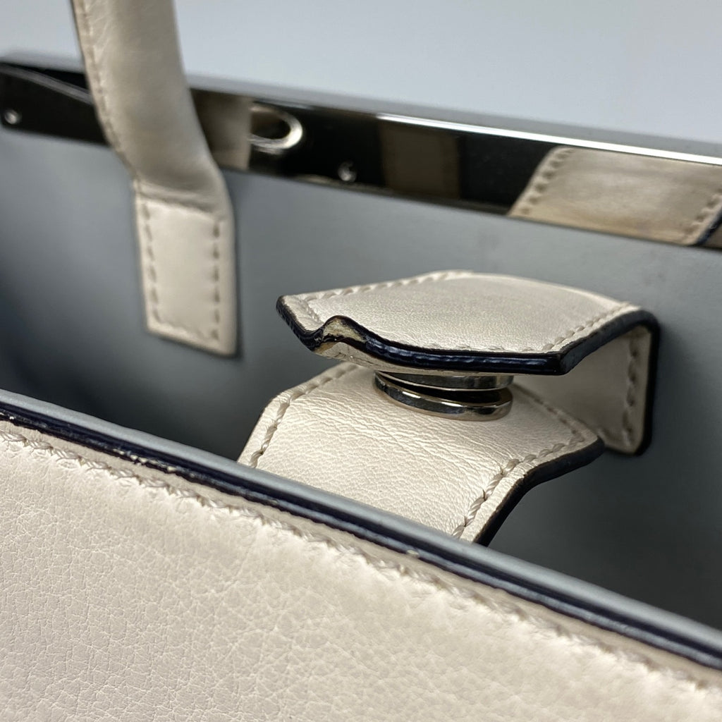 フェンディ プチトゥージュール 2WAY ショルダーバッグ ハンドバッグ レザー ホワイト 8BH253 レディース 【中古】brbag