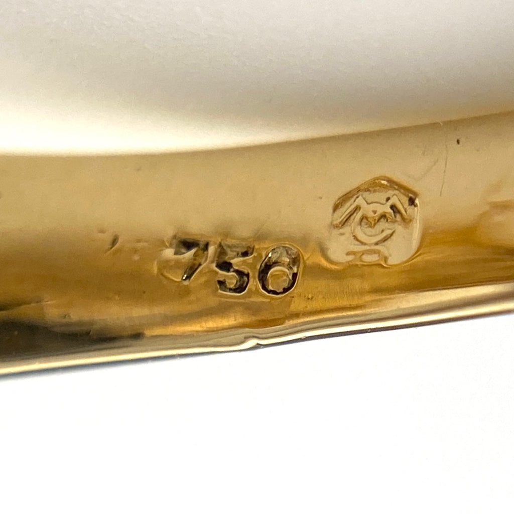 カレライカレラ メレダイヤ デザインリング YG イエローゴールド 指輪 リング 12号 750 ダイヤモンド レディース 【中古】brjwl
