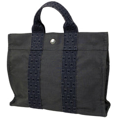 エルメス エールライン トート PM ハンドバッグ トートバッグ ナイロンキャンバス グレー レディース 【中古】brbag