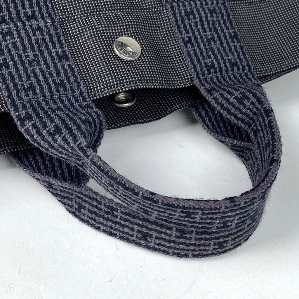 エルメス エールライン トート PM ハンドバッグ トートバッグ ナイロンキャンバス グレー レディース 【中古】brbag