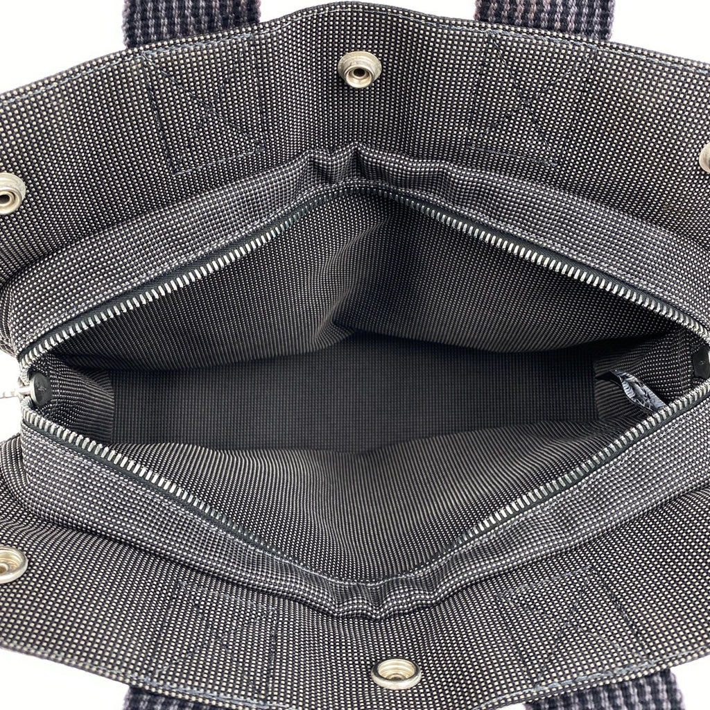 エルメス エールライン トート PM ハンドバッグ トートバッグ ナイロンキャンバス グレー レディース 【中古】brbag