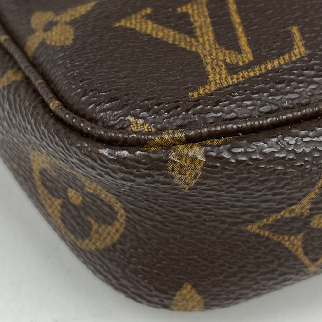 ルイ・ヴィトン ポシェット アクセソワール メイク コスメ アクセサリーポーチ モノグラム ブラウン M51980 レディース 【中古】brbag