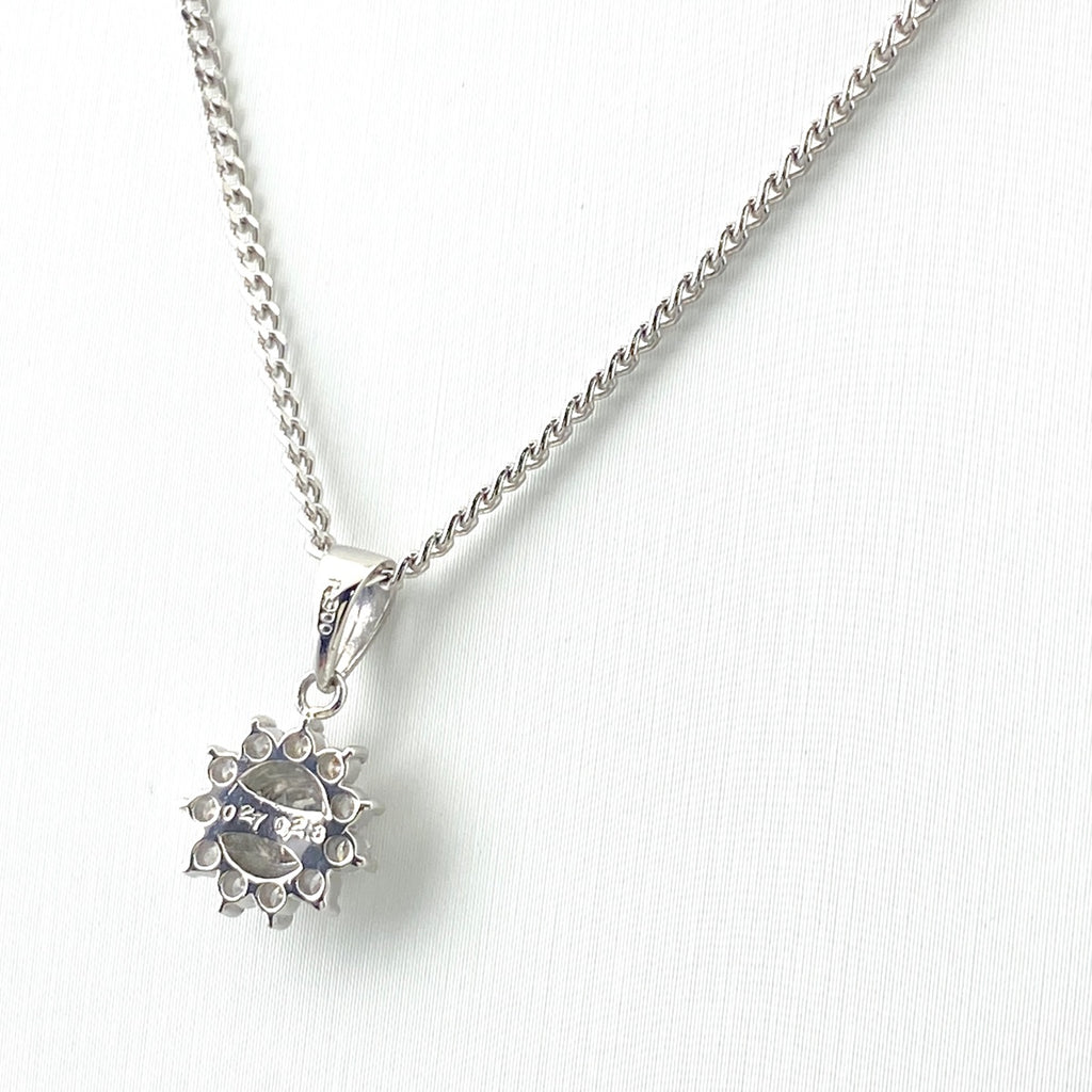 ダイヤモンド デザインネックレス プラチナ ペンダント メレダイヤ ネックレス Pt900 Pt850 ダイヤモンド レディース 【中古】nbjwl