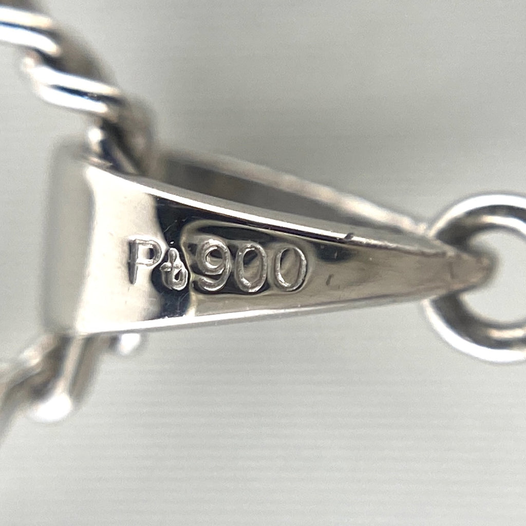 ダイヤモンド デザインネックレス プラチナ ペンダント メレダイヤ ネックレス Pt900 Pt850 ダイヤモンド レディース 【中古】nbjwl