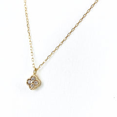 メレダイヤ デザインネックレス YG イエローゴールド ペンダント ネックレス K18 ダイヤモンド レディース 【中古】nbjwl