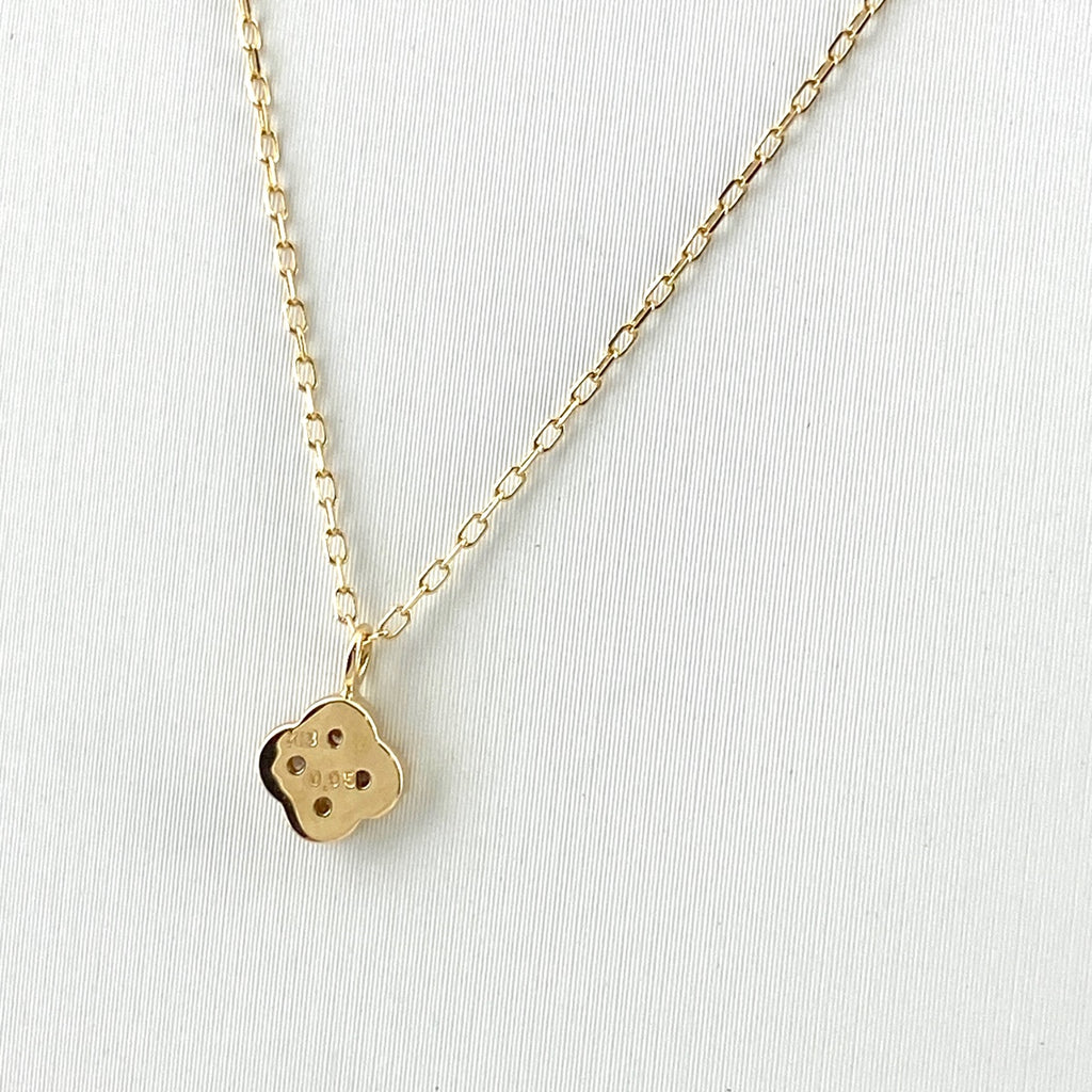 メレダイヤ デザインネックレス YG イエローゴールド ペンダント ネックレス K18 ダイヤモンド レディース 【中古】nbjwl