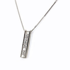 メレダイヤ デザインネックレス プラチナ ペンダント ネックレス Pt900 Pt850 ダイヤモンド レディース 【中古】nbjwl