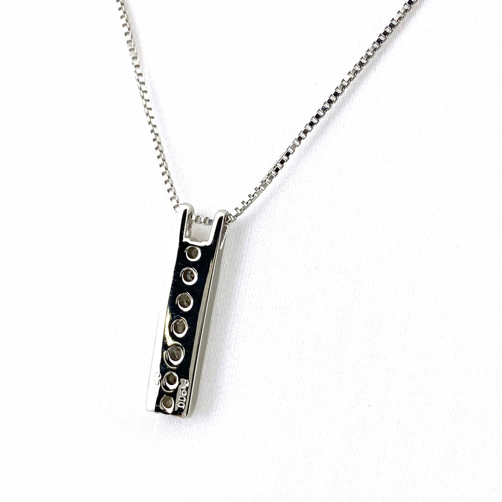 メレダイヤ デザインネックレス プラチナ ペンダント ネックレス Pt900 Pt850 ダイヤモンド レディース 【中古】nbjwl
