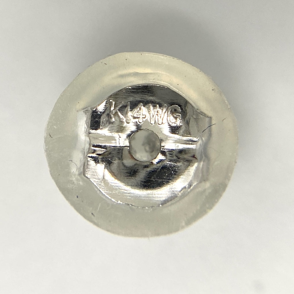 サファイア デザインピアス WG ホワイトゴールド メレダイヤ ダイヤモンド ピアス K14 WG サファイア レディース 【中古】nbjwl