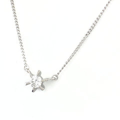 ダイヤモンド デザインネックレス プラチナ ペンダント ネックレス Pt850 ダイヤモンド レディース 【中古】nbjwl