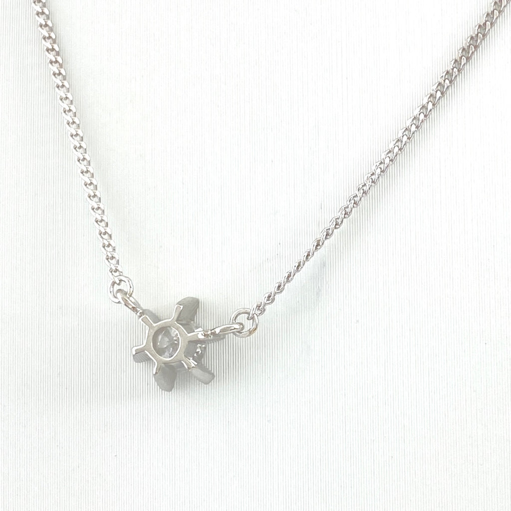 ダイヤモンド デザインネックレス プラチナ ペンダント ネックレス Pt850 ダイヤモンド レディース 【中古】nbjwl