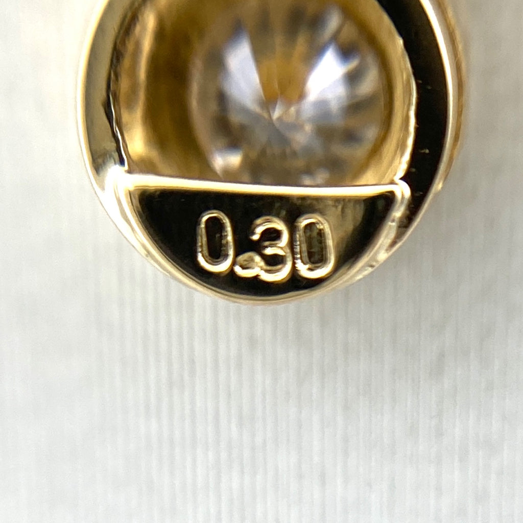 メレダイヤ デザインネックレス YG イエローゴールド ペンダント ネックレス K18 ダイヤモンド レディース 【中古】nbjwl