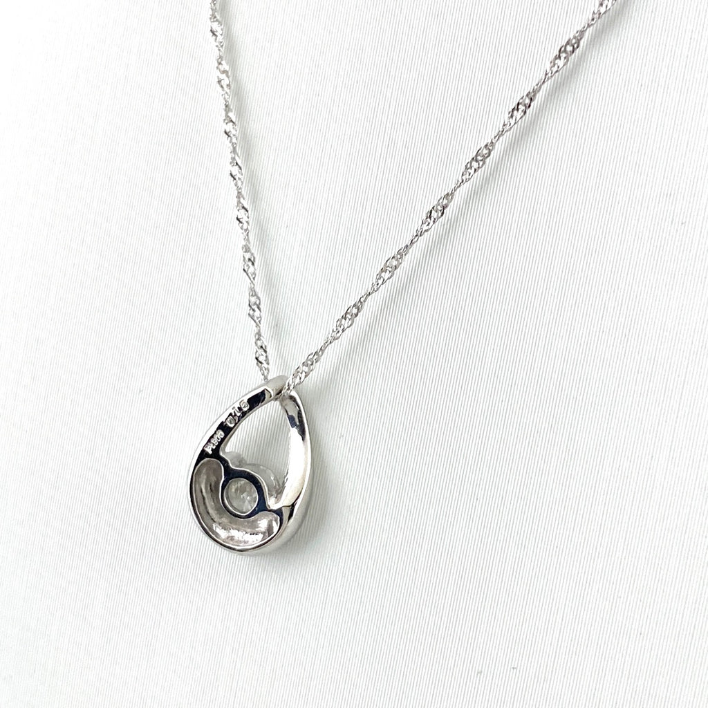 メレダイヤ デザインネックレス プラチナ ペンダント ネックレス Pt900 Pt850 ダイヤモンド レディース 【中古】nbjwl