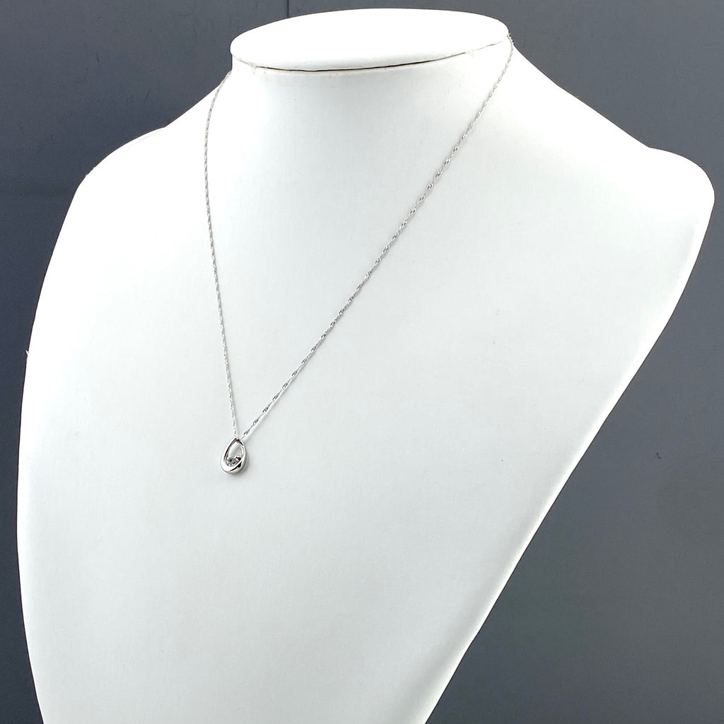 メレダイヤ デザインネックレス プラチナ ペンダント ネックレス Pt900 Pt850 ダイヤモンド レディース 【中古】nbjwl