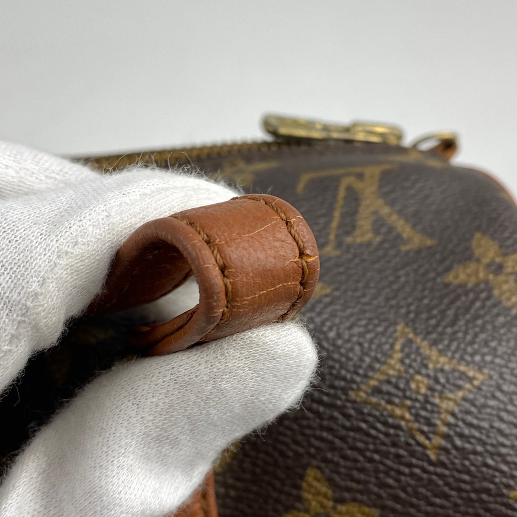 ルイ・ヴィトン パピヨン 30 バレルバッグ 筒型 旧旧型 ハンドバッグ モノグラム ブラウン M51365 レディース 【中古】brbag