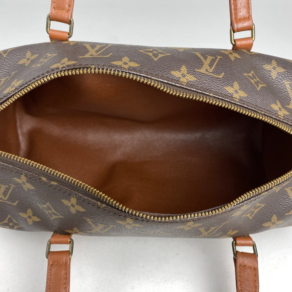 ルイ・ヴィトン パピヨン 30 バレルバッグ 筒型 旧旧型 ハンドバッグ モノグラム ブラウン M51365 レディース 【中古】brbag