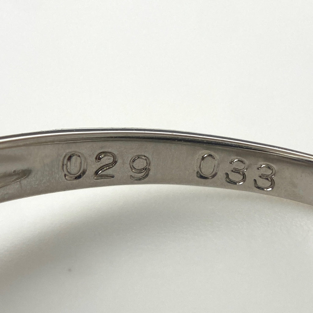 サファイア デザインリング プラチナ 指輪 メレダイヤ リング 15.5号 Pt900 サファイア ダイヤモンド レディース 【中古】nbjwl