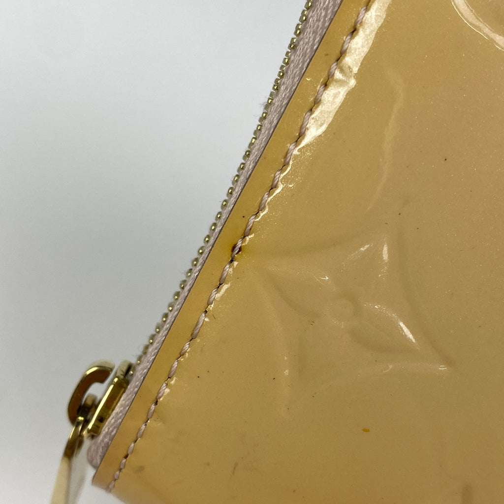 ルイ・ヴィトン ジッピーコインパース ラウンドファスナー カードケース エナメル コインケース モノグラムヴェルニ エナメル デュンヌ(ベージュ) M90203 レディース 【中古】brbag