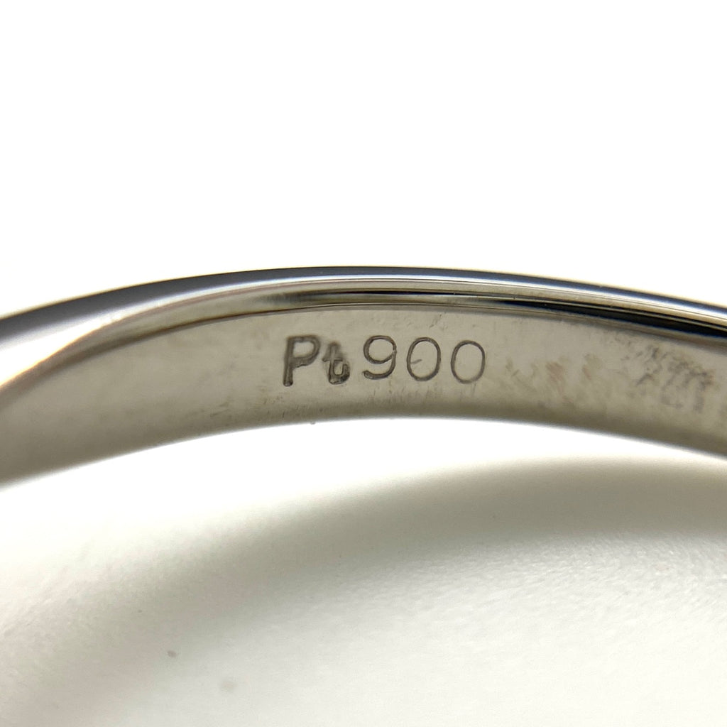 パール デザインリング プラチナ 指輪 メレダイヤ 真珠 リング 11.5号 Pt900 パール ダイヤモンド レディース 【中古】nbjwl