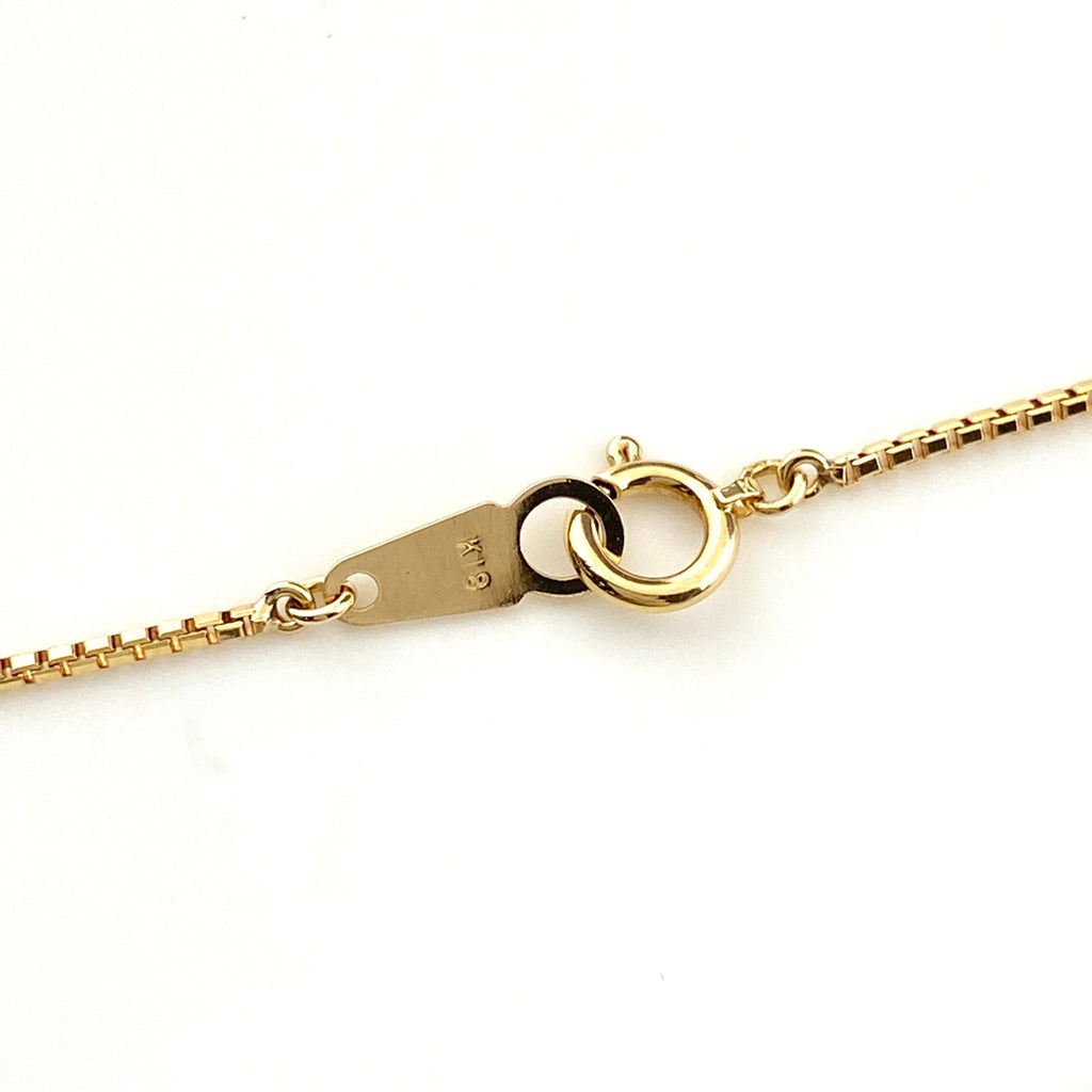 フラワーモチーフ デザインネックレス YG イエローゴールド ペンダント 花 ネックレス K18 ダイヤモンド レディース 【中古】nbjwl